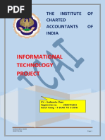 Informational Technology Project: The Institute of Charted Accountants OF India