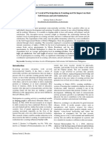 Boy Scout Coordinators' Level of Participation in Scouting and Its Impact On Their Self-Esteem and Job Satisfaction