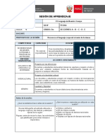 Sesión de Aprendizaje Por Desempeños