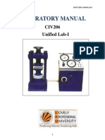 Laboratory Manual: CIV206 Unified Lab-I
