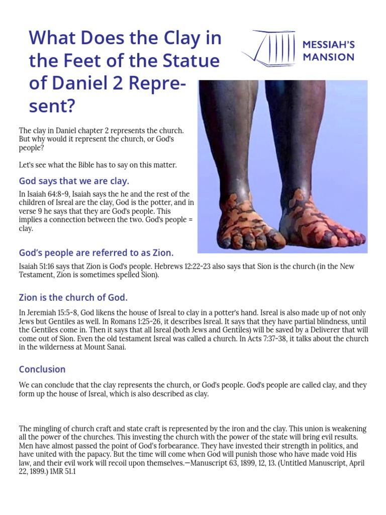 Clay in Daniel's Statue Represents Church | PDF | Religion & Spirituality