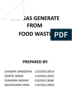 Bio Gas From Food Waste