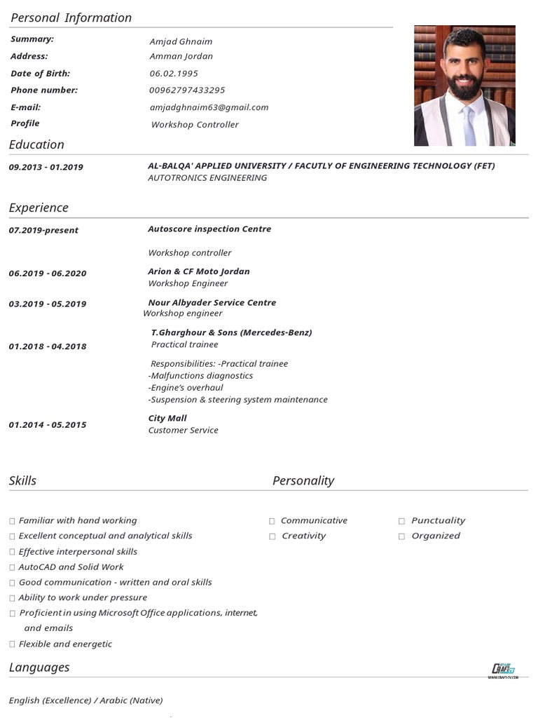 Amjad Ghnaim CV+ (3) - Converted+2 | PDF