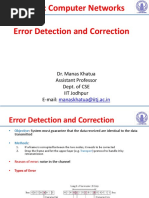 CN Lec3 2 Error Detection and Correction