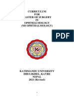 MS Ophthalmology Curriculum 2021