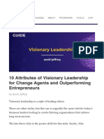 Ten Attributes of Visionary Leadership (And How To Embody Them)