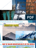 Distribution of Earthquake Epicenters Volcanoes and Mountain Ranges PART 2