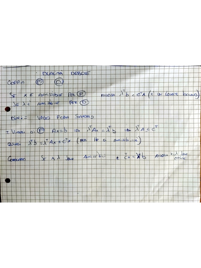 Dualità debole | PDF