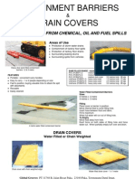 Containment Barriers Drain Covers: Protect Drains From Chemical, Oil and Fuel Spills