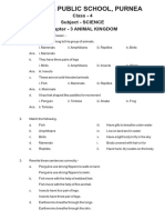 Class 4 Subject Science Chapter 3 Animal Kingdom