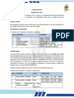 Convocatoria 1 Mundialito 2023