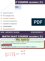 Saat-Math Session 3