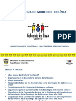 Las Contralorías Regionales y la Estrategia de Gobierno en Línea