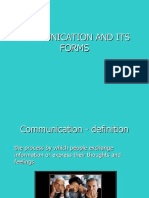Communication and Its Forms(1)