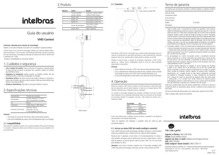 Guia VHD Control | PDF | Câmera | Rede de computadores
