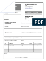 Fiche Intervention Maintenance Modele Gratuit