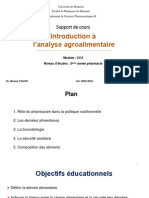 Introduction À L'analyse Agroalimentaire - CC4.MT.2023