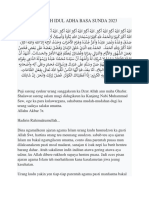 Khutbah Idul Adha Basa Sunda 2023