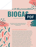 PBL Project Topic Biogas and Vehicles' Theme Responsible Production and Consumption PPT Form