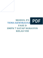 Modul P5 Kewirausahaan Membuat Sale Pisang (Keripik Pisang)