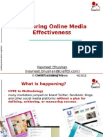 Measuring Online Media Effectiveness: Navneet Bhushan