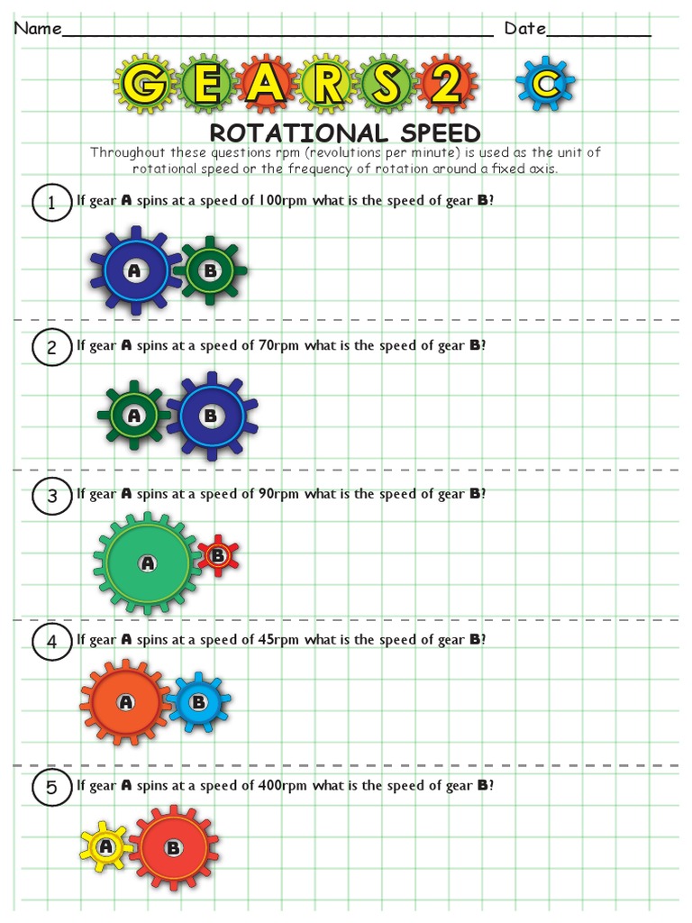 Gears 2c Questions | PDF