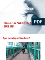 Pertemuan 6 - Dimensi Sikap Dan Nilai IPS SD