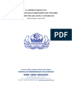 2 Laporan Kegiatan Yang Merupakan Implementasi Visi Misi