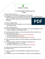 Grade 10 Notes-Makkan and Madinan Qur'an