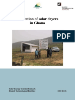 Inspection of Solar Dryers in Ghana