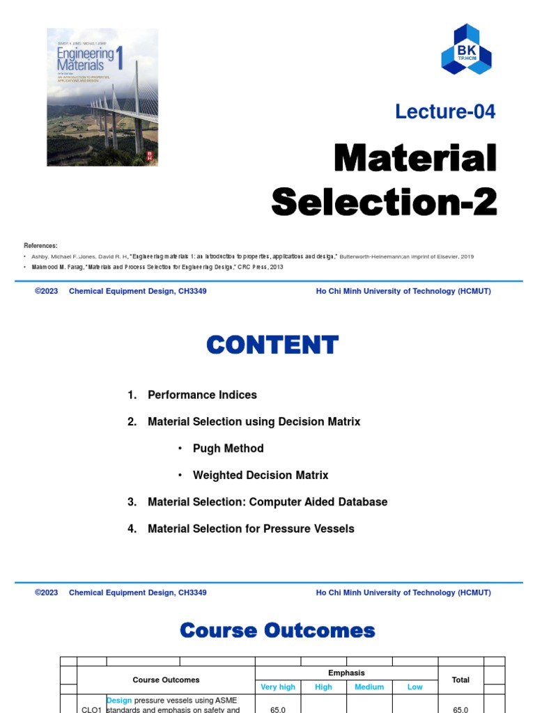CH3349 - Lecture-04 Material Selection-2 | PDF