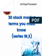 Stock Market Terms W and X