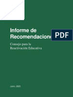 Informe Recomendaciones ConsejoReactivacionEducativa