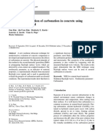 Quantitative Evaluation of Carbonation in Concrete Using