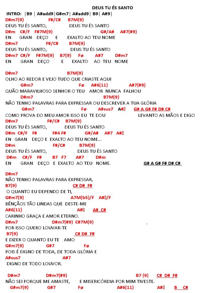 Deus tu s santo pdf teologia