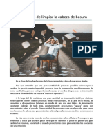 Formas Rápidas de Limpiar La Cabeza de Basura