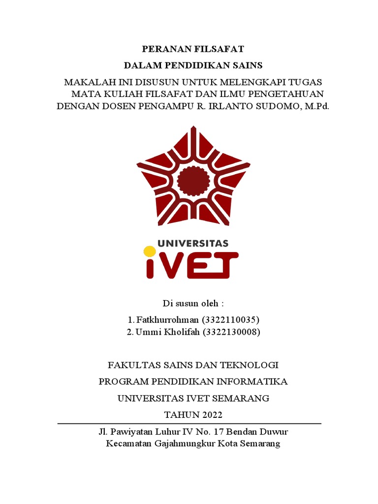 Filsafat dalam Pendidikan Sains | PDF | Ilmu Sosial