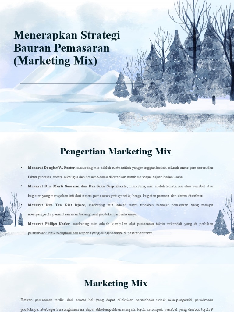 Bab Bauran Pemasaran (Marketing Mix) | PDF