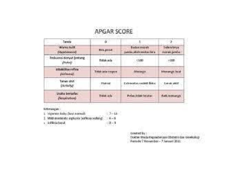 Apgar Score | PDF
