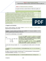 FICHE 1 - Etude de Fonctions Et Derivees