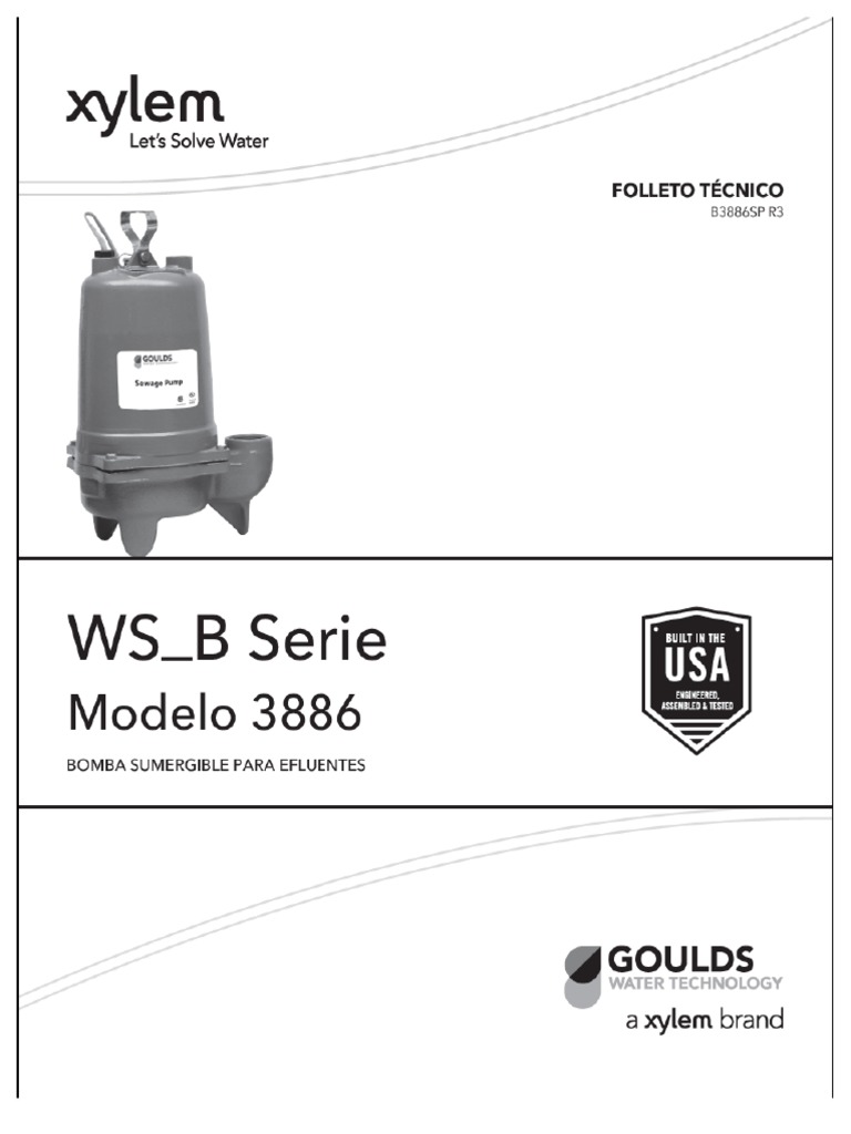 GOULDS PUMPS WS0511B, 0.5 HP PDF