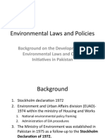Lecture 7 - Background On The Development of Environmental Laws