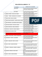 RELACIÓN DE ALUMNOS DEL 6 A QALIWARMA Entrega 1