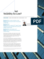 Why Is Market Volatility So Low?: Point of View