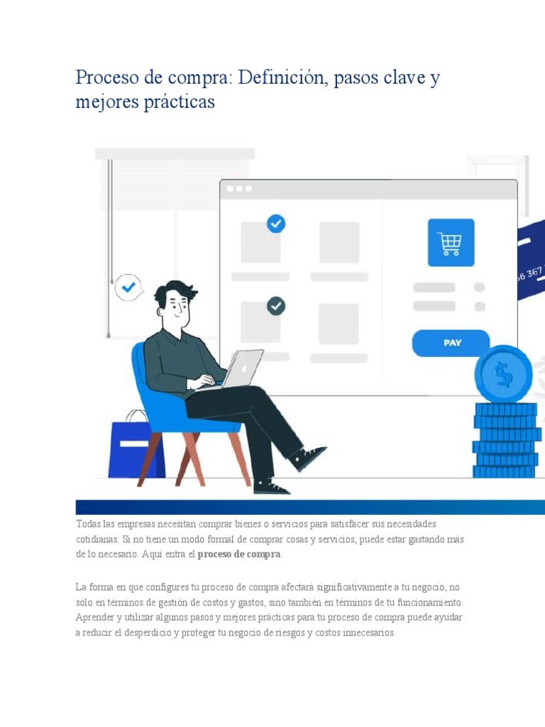 Proceso de Compra: Definición, Pasos Clave y Mejores Prácticas | PDF ...