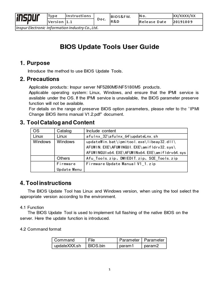 BIOS Update Tools Instructions | PDF | Bios | Zip (File Format)