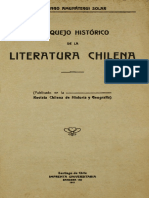 Breve Bosquejo de La Literatura Chilena.