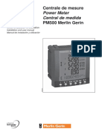 Centrale de Mesure Power Meter Central de Medida PM500 Merlin Gerin