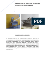 Proyecto Fabricacion Maquina Selladora PDF.