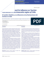 Cliamate Change and Its Influence On Tourism Fluctuation in The Araucania Regio of Chile